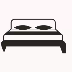 ikona dużego łóżka